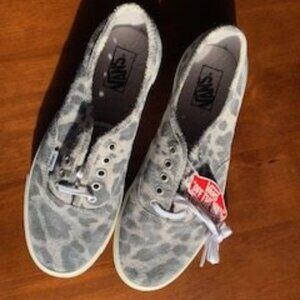 VANS SUEDE CHEETAH PRINT, NWT 10 mens